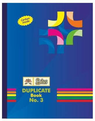 LOTUS Duplicate Book Regular Duplicate Books Notebook 100 Pages