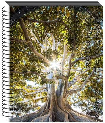 SHARMA BUSINESS Big A4 Spiral Unruled Notebook, 75 GSM Paper, Set of 1( TREE) A4 Notebook Unruled 200 Pages