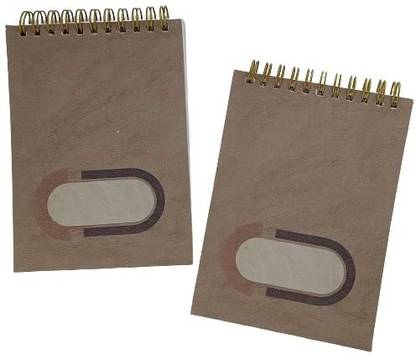 canvas design co. Earthy Window Wiro Notepad Daily use for family men and women A5 Note Pad Ruled 192 Pages