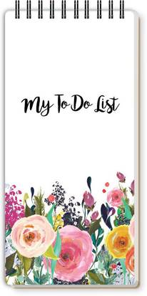 Nourish ToDo List Note Pad Regular Note Pad Ruled 50 Pages