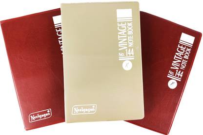 NEELGAGAN No. 144 Vintage Notebook Soft Cover (12.25 x 18.25cm) Assorted Notebook Ruled 384 Pages