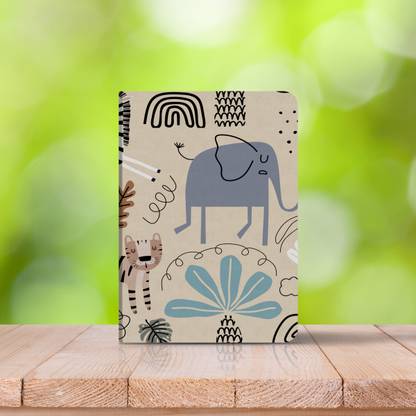 Happy doki Playful Animals A5 Notebook Unruled 144 Pages