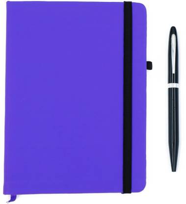 FASTIDIOUS Hardbound Diary A5 Size with Twist Glossy Pen A5 Diary Ruled 176 Pages