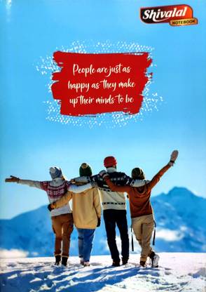 Shivalal Exercise Book A4 Notebook Unruled (Blank) 136 Pages