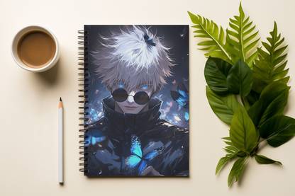 Graphic Word Anime Notebook A5 Notebook unrulled 160 Pages