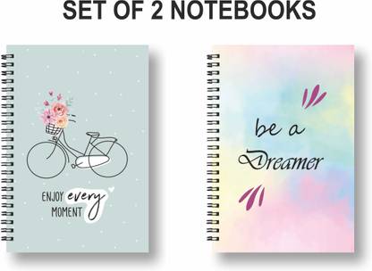 ROT RIX combo of 2 Notebooks A5 Diary Unruled 144 Pages