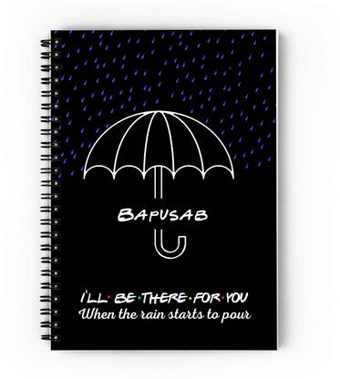 GIFTUATION I will be there for you Bappan Spiral diary / Gifts For Friends A5 Diary Unruled 140 Pages