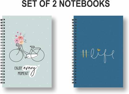 ROT RIX combo of 2 Notebooks A5 Diary Unruled 144 Pages