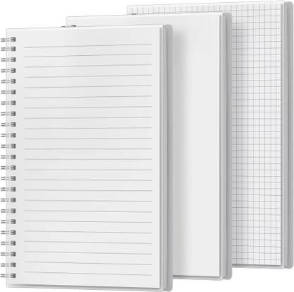 Nokingo A5 Spiral Notebook 3 Piece, Office,School,Travel, 160 Pages (Line/Grid/Blank) A5 Notebook Blank 160 Pages
