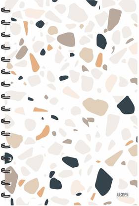 ESCAPER Stones Texture (RULED) Designer Diary, Notebook, Notepad A5 Diary Ruling 160 Pages