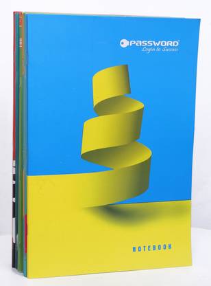 Ledger Enterprises password notebook set A4 Note Book unruled 128 Pages