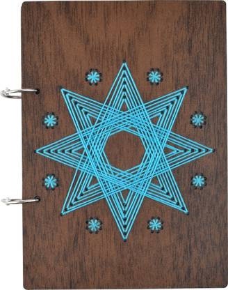 MGNLR Personal Organiser Memoir Wooden Diary Scrapbook A5 Note Book No 100 Pages