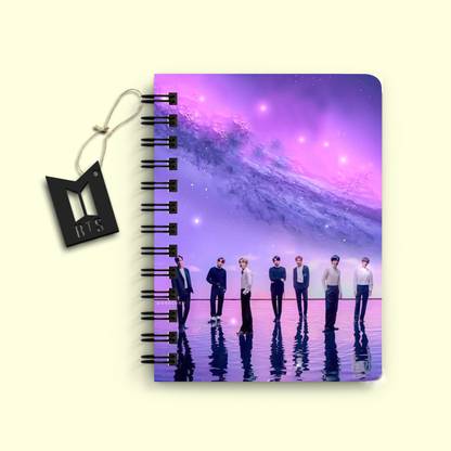 DI-KRAFT BTS Boys Printed Diary for Home and office use A5 Diary Unruled 160 Pages