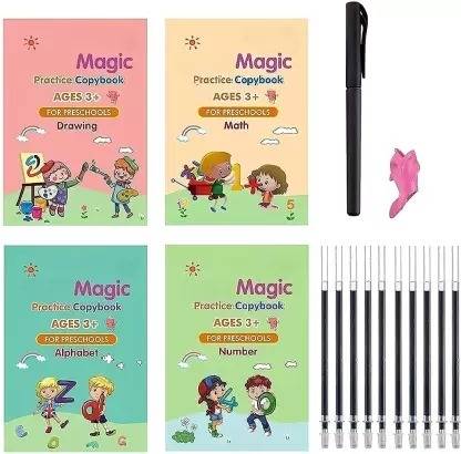 NKPR Magic Practice Copybook Book-size Organizer Ruled 40 Pages
