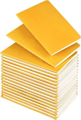 TWONE Mini Notebooks Bulk 36 Pack small Journal Notepads-Yellow Cover for Kids A6 Notebook Blank 60 Pages