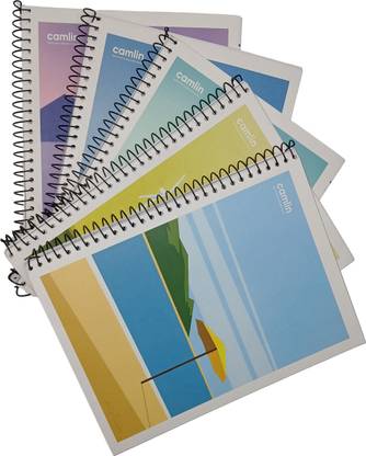 Camlin Spiral A5 Notebook Single line 180 Pages