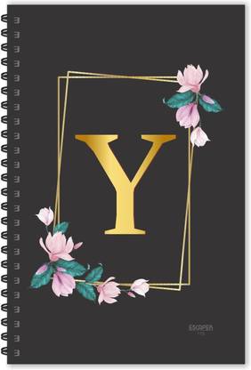 ESCAPER Y letter diary (Ruled - A5), Y initial Diary, Y alphabet Notebook A5 Diary Ruled 160 Pages