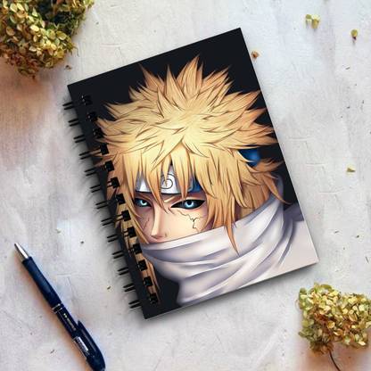 THEME VINTAGE Naruto Anime Namikaze Minato Namikaze Designer Notebook A5 Notebook Unruled 160 Pages