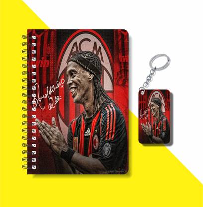 craft maniacs 2023 FOOTBALL DIARY + KEYCHAIN A5 Notebook RULED 160 Pages