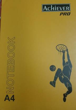 Achiever pro Achiever A4 Notebook Unruled 80 Pages