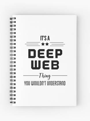TheHackStore Deep Web Hacker Printed A5 Notebook Ruled 200 Pages