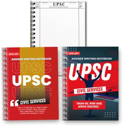 SKILLSET UPSC ANSWER WRITING COPY A4 Notebook 200 Pages