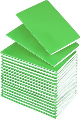 TWONE Mini Notebooks Bulk 36 Pack small Journal Notepads-Green Cover for Kids A6 Notebook Blank 60 Pages