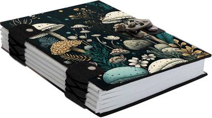 DI-KRAFT Printed Diary Notebook With Lock Clasp For Gift/Office Use (5*7 Inch,160 Pages) A5 Diary Unruled 160 Pages