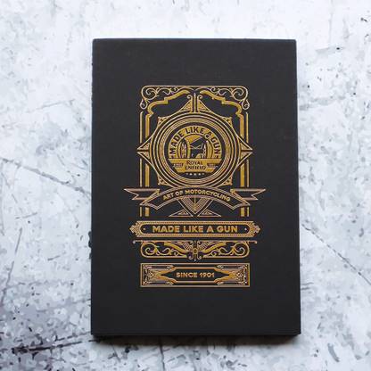 MOTOCUPID ROYAL ENFIELD MADE LIKE A GUN A5 Notebook Grid dot 120 Pages