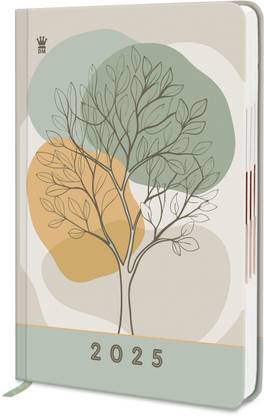 Diarymart Designer Cover Hard Bound 2025 Diary with Dates I Daily Planner Diary 2025 I A5 Diary Ruled 344 Pages
