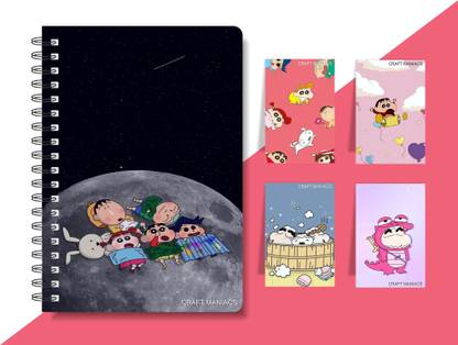 craft maniacs SHINCHAN 2023 NOTEBOOK COLLECTION A5 Diary RULED 160 Pages