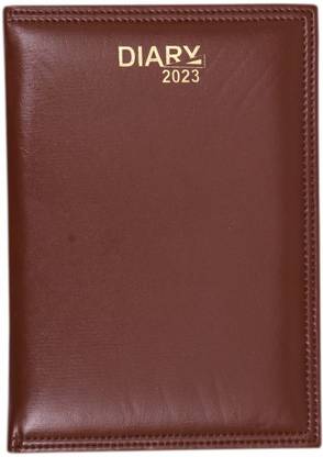 Global Diaries Premium '2023' Sunday Full Page New Year Diary A5 Diary Single Ruled 320 Pages
