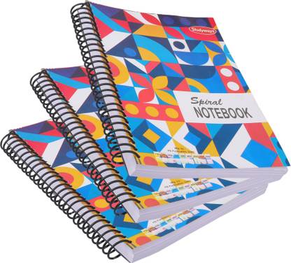 Studyways Spiral Notebook A4 Notebook Unruled 300 Pages