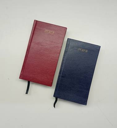 CuckooDiaries Year 2023 Diary Hardbound Executive Slim Vertical Diary Size L:6.5"& W:3.5"Inch Mini Diary Ruled 365 Pages