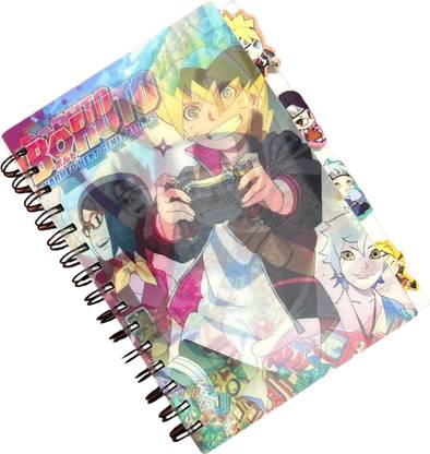 Prezzie Villa Naruto 3D 4 subject notebook Book-size Diary Ruled 180 Pages