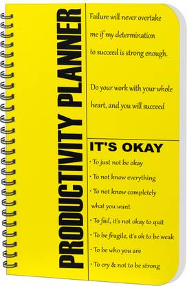 AccuPrints Daily Planner A5 Planner Ruled 176 Pages