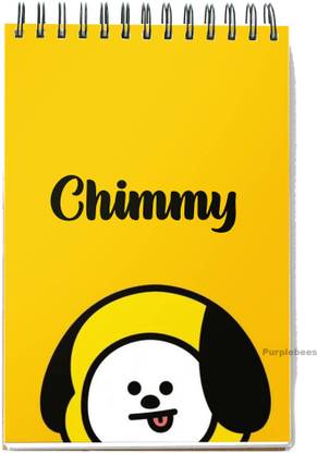 PurpleBees BTS BT 21 CHIMMY notepad for school, collage for bts army fan (A-36) A6 Note Pad Plain 50 Pages
