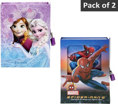 Art Bundle Secret Lock Diary for Girls Gifts Options (Size 16.5*13*3 cm) A6 Diary Ruled 60 Pages