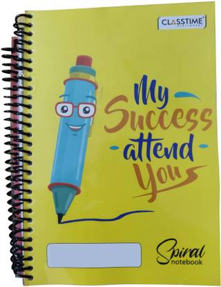Classtime Spiral Binding Notebook A4 Notebook Spiral Binding Notebook 400 Pages