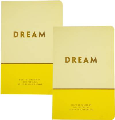 MyOfficeDesk Pursuit Sunny Dream Journals | Diary | Notebook combo set A5 Journal unruled 192 Pages