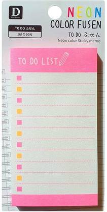 Daiso Japan TO DO LIST Pocket-size Memo Pad SINGLE 60 Pages