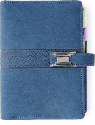 FINER THREADS Professional Planner, PU Leather Hardcover Organizer with Metal Clasp, 96 Pages Regular Organizer Rulled 96 Pages