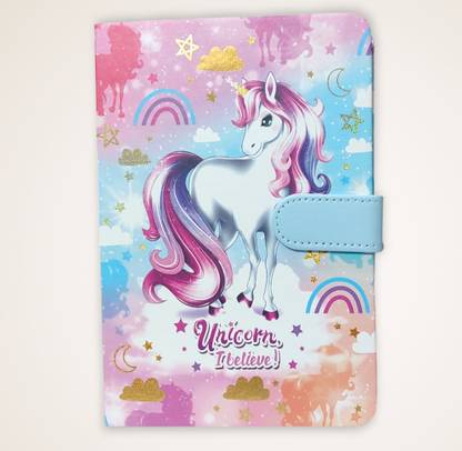 triple paper Unicorn Diary A5 Diary Rule Paper 280 Pages