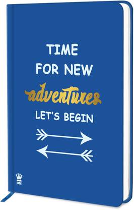 Diarymart Time For New Adventures Lets Begin Hardcover Journal Notebook A5 Diary Ruled 192 Pages