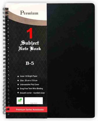 CuckooDiaries Soft Bond Single Subject Spiral Binding PP Sheet Material B5 Diary Ruled 160 Pages
