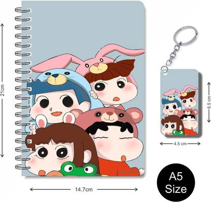 craft maniacs SHINCHAN 2023 NOTEBOOK COLLECTION A5 Diary RULED 160 Pages