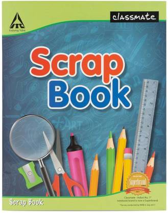 Classmate scrap book A4 Notebook Plan + Ruled 36 Pages