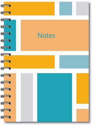 the sfs store Geometric A5 Notebook Ruled 200 Pages