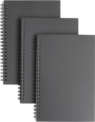 INNAXA Subject Notebooks,50 Sheets (100 Pages) Pack of 3 A5 Notebook Unruled 100 Pages
