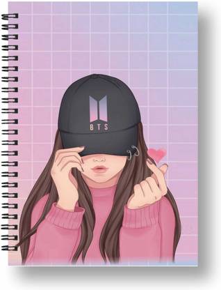 radhika world BTS NOTEBOOK A5 Diary Ruled 344 Pages